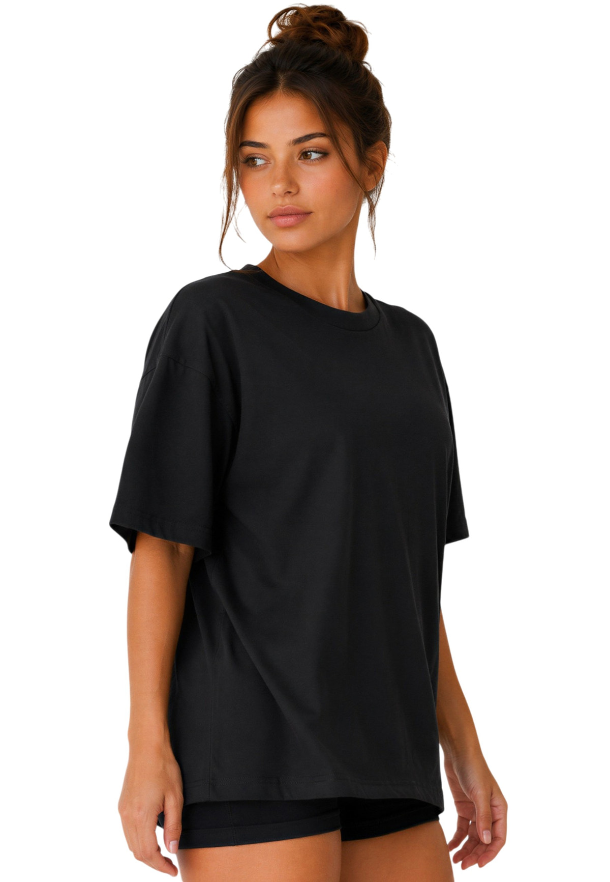 Damen Oversized T-Shirt in Black – Reichstadt – Ansicht 6