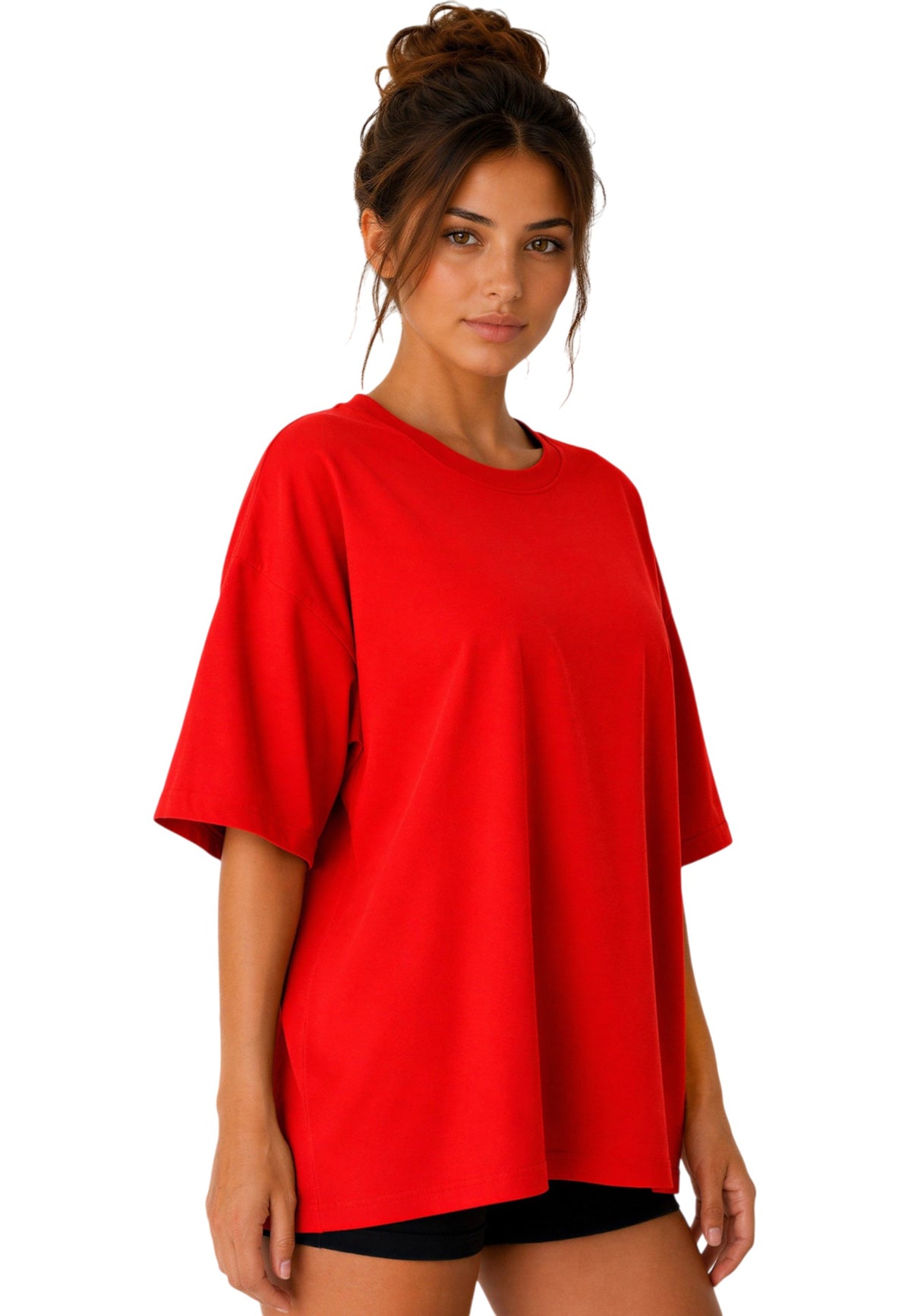 Damen Oversized T-Shirt in Red – Reichstadt – Ansicht 6