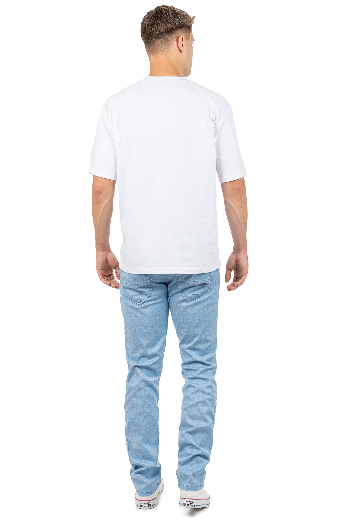Herren Slim Fit Hose Mid Waist CD840 - Blue