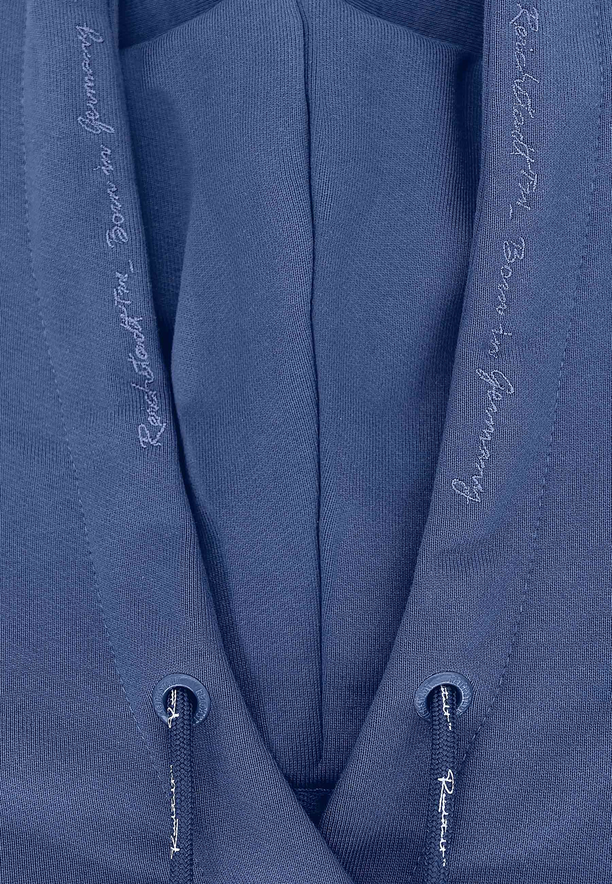 Damen Relaxed Fit Hoodie Marken-Stick in Dark Blue – Reichstadt – Ansicht 6