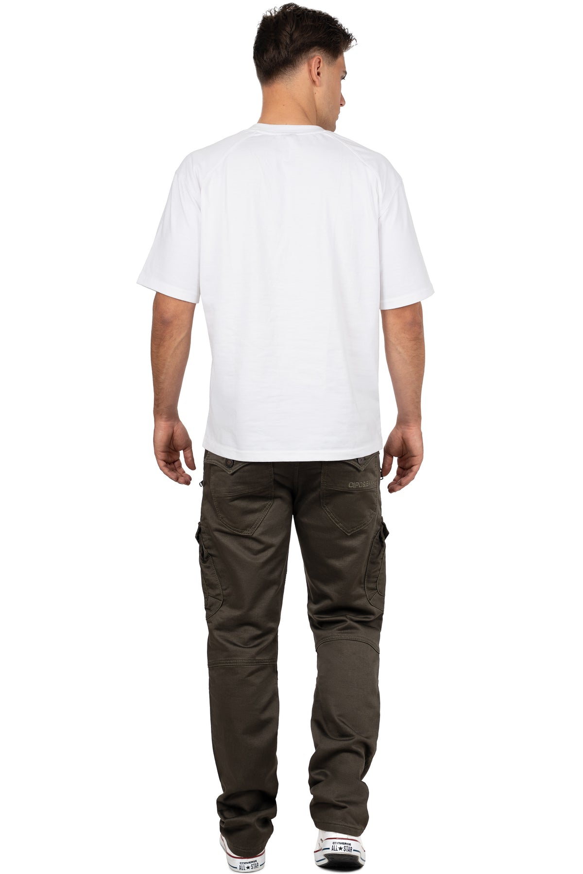 Herren Straight Fit Jeans Mid Waist CD424 - Khaki