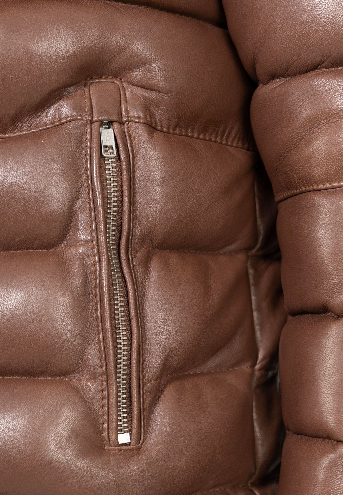 Herren Regular Fit Jacke Echtleder 19RS016 - Cognac