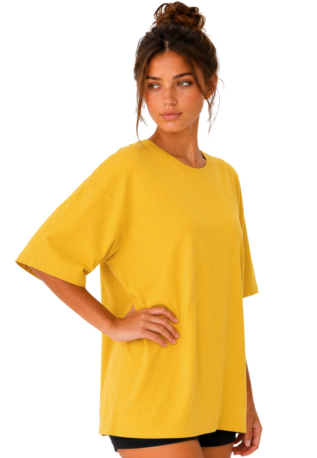 Damen Oversized T-Shirt in Yellow – Reichstadt – Ansicht 6