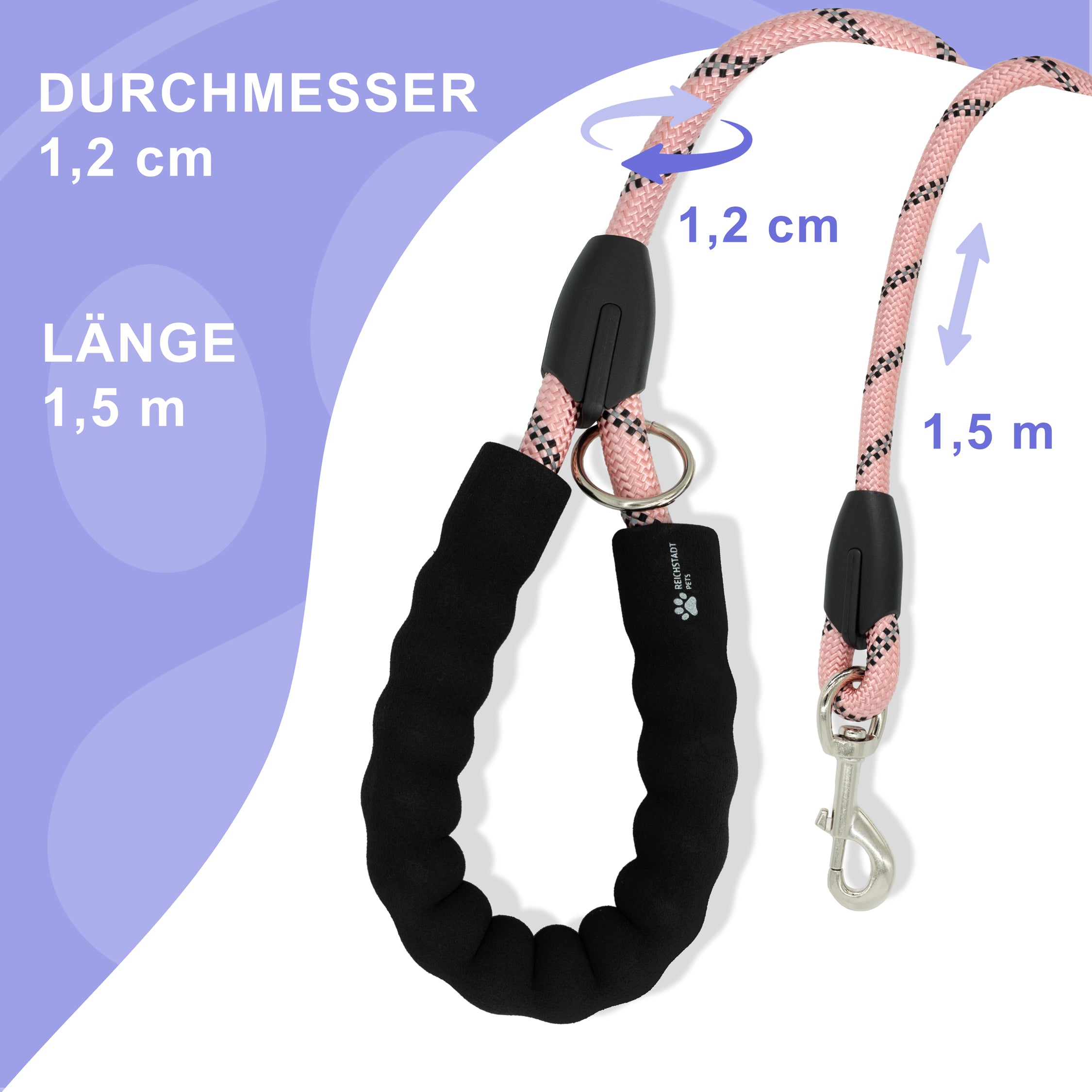 RS Pets Hundeleine Nylon 25RSP084 - Pink