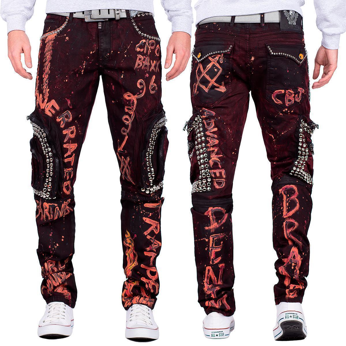 Herren Regular Fit Jeans CD693 - Bordeaux