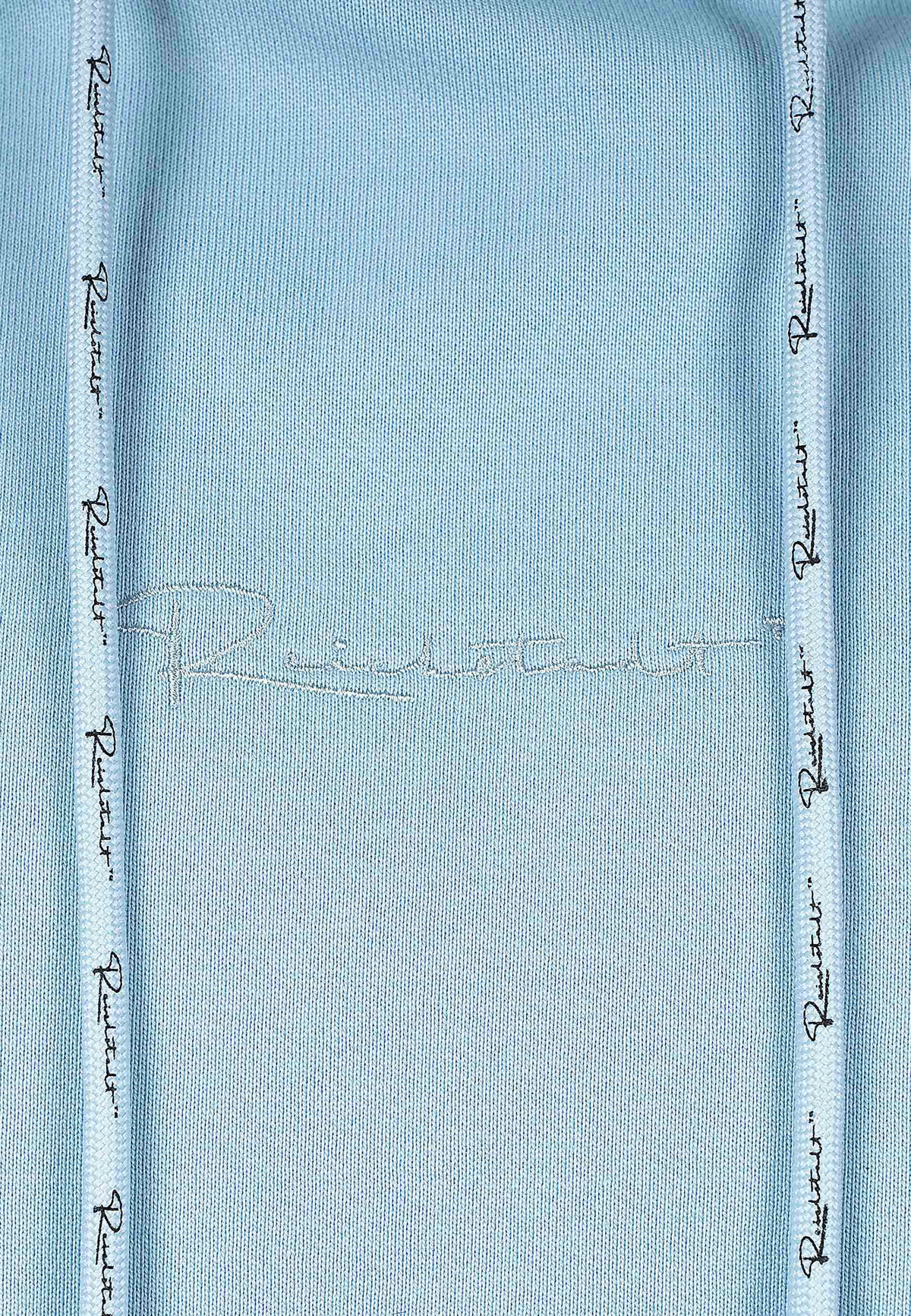 Herren Regular Fit Hoodie Marken-Stick in Baby Blue – Reichstadt – Ansicht 7