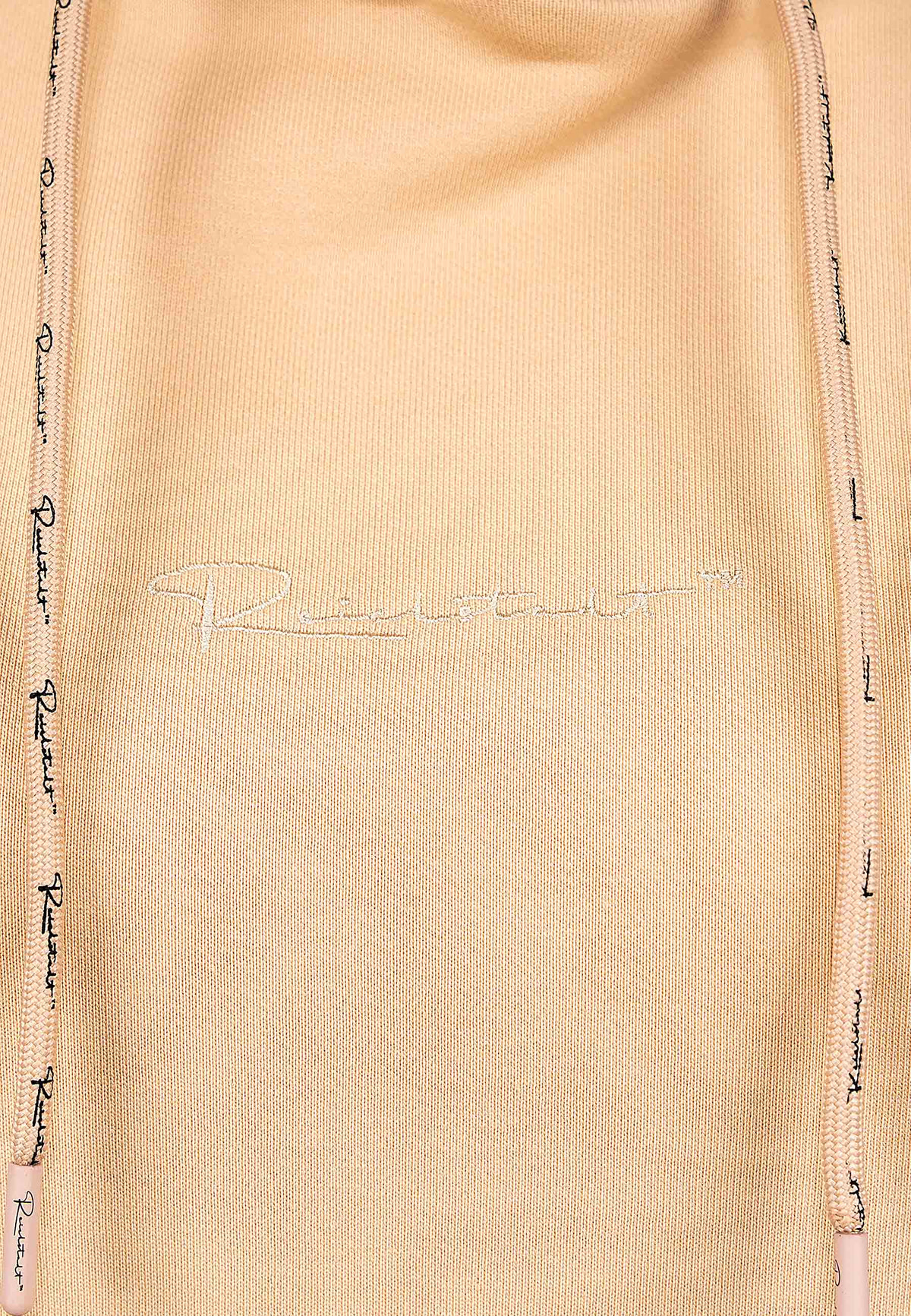 Damen Relaxed Fit Hoodie Marken-Stick in Beige – Reichstadt – Ansicht 7