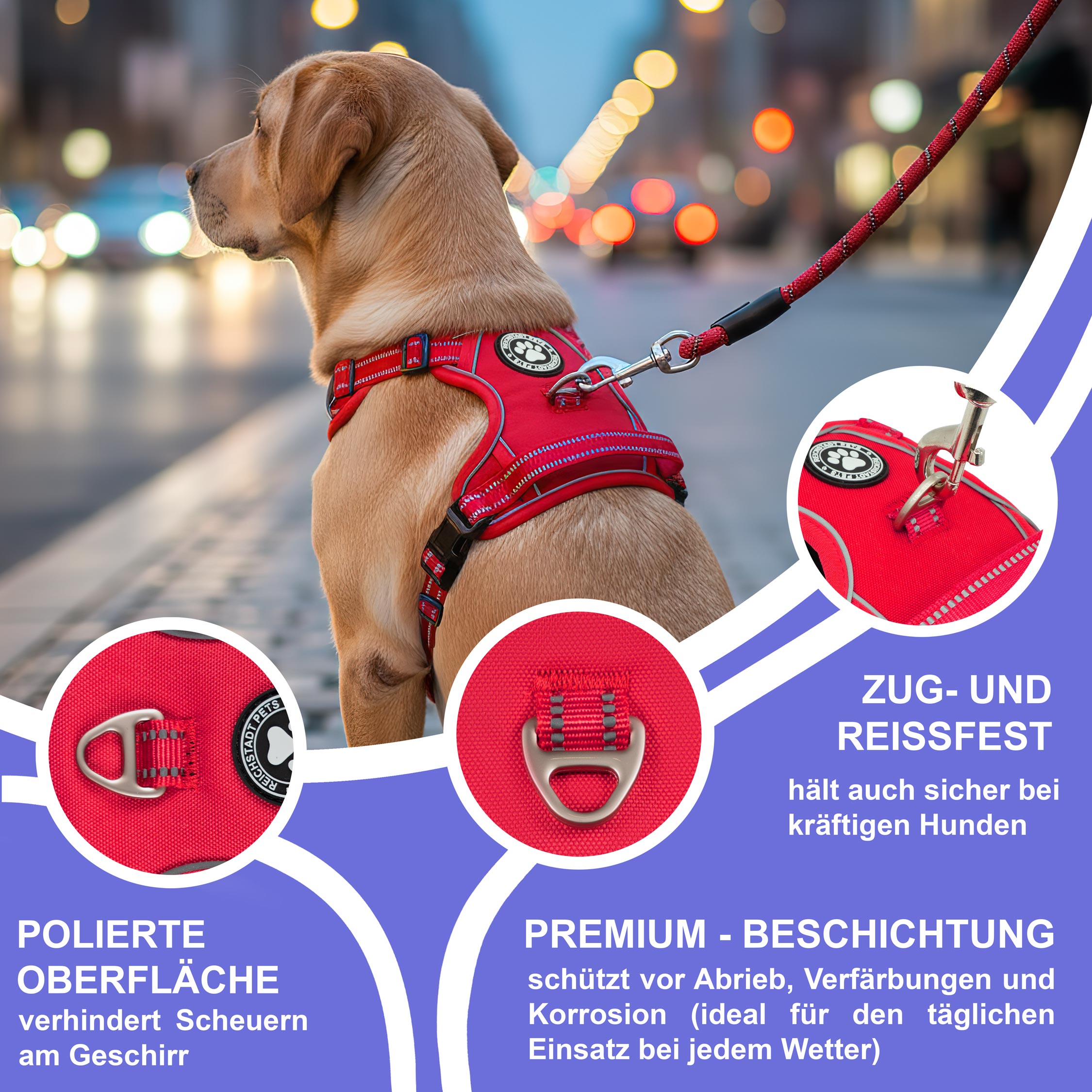 RS Pets Hundegeschirr 25RSP083 - Red