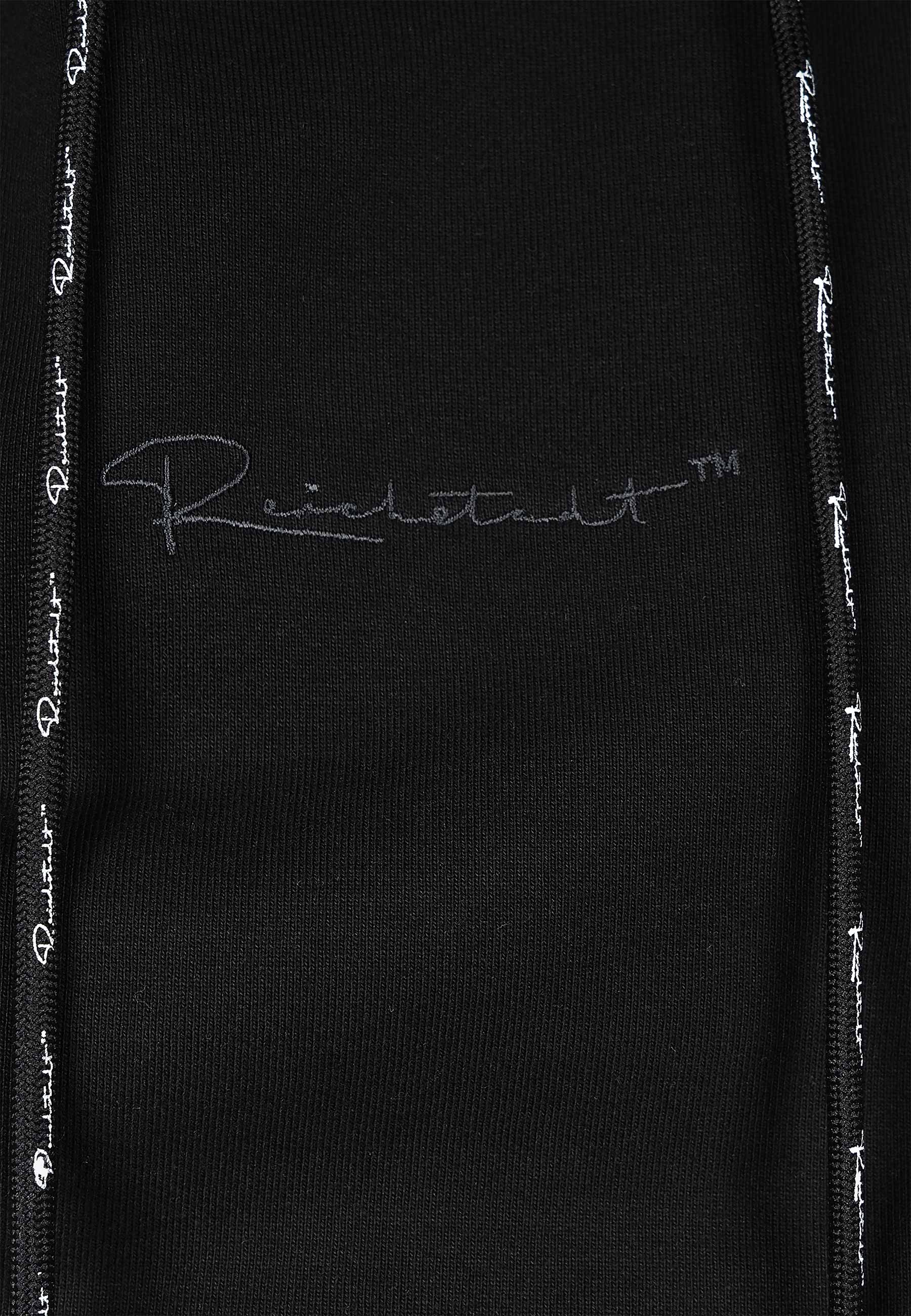 Herren Regular Fit Hoodie Marken-Stick 23RS034 - Black