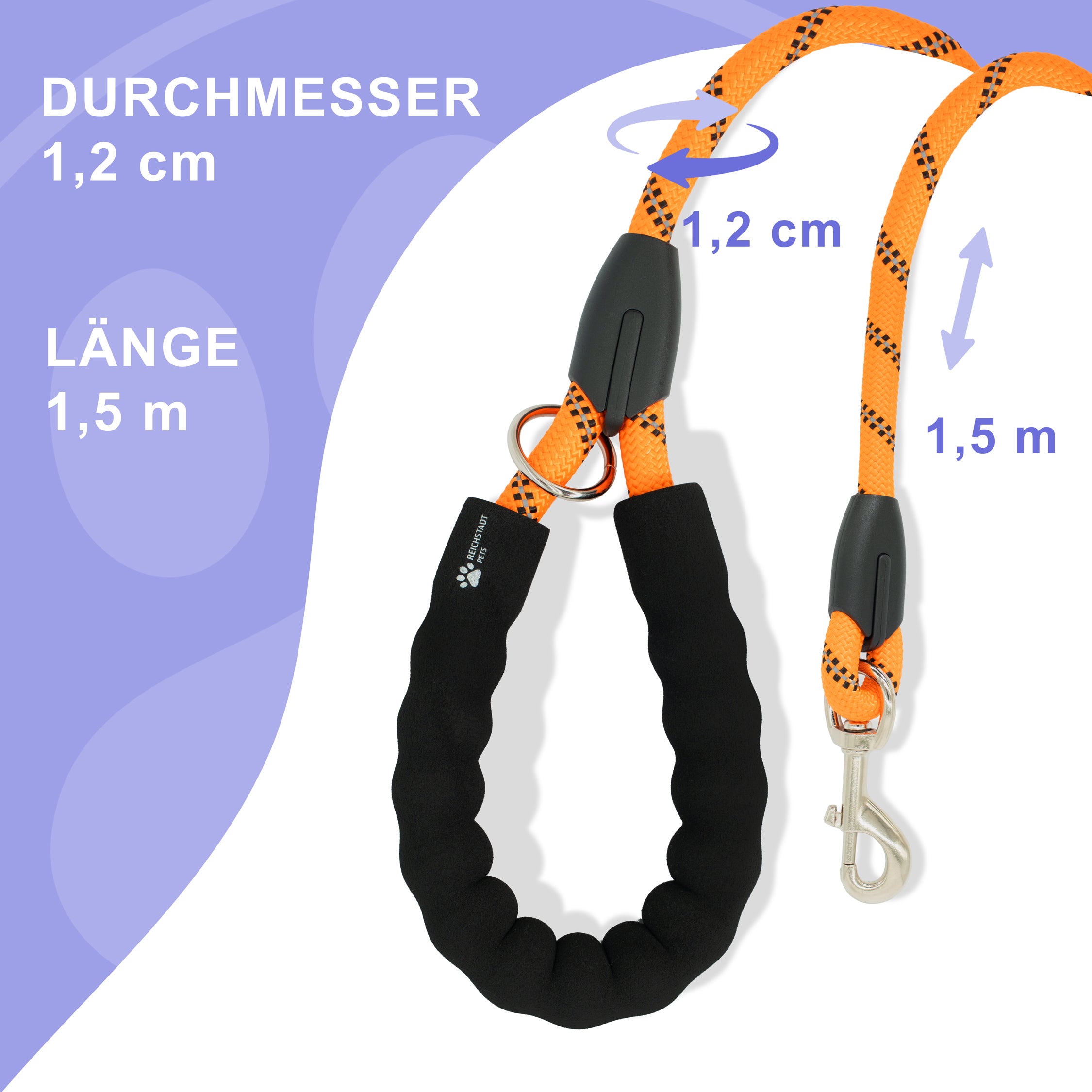 RS Pets Hundeleine Nylon 25RSP084 - Orange