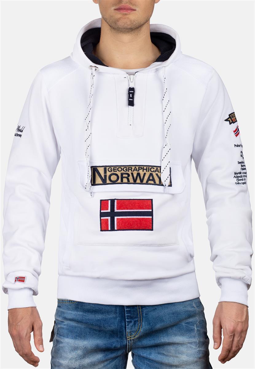 Herren Regular Fit Hoodie gymclass men - White