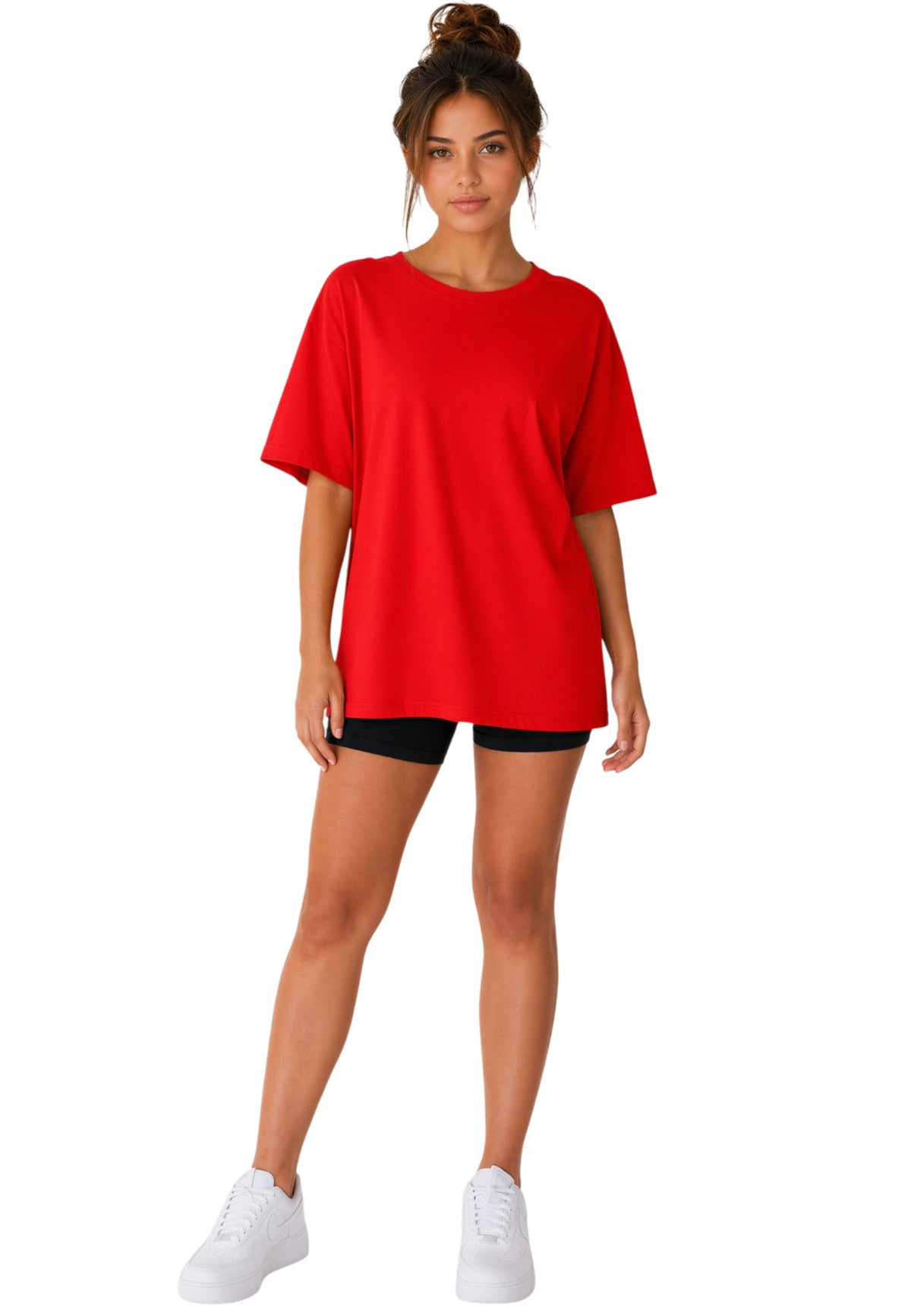 Damen Oversized T-Shirt in Red – Reichstadt – Ansicht 7