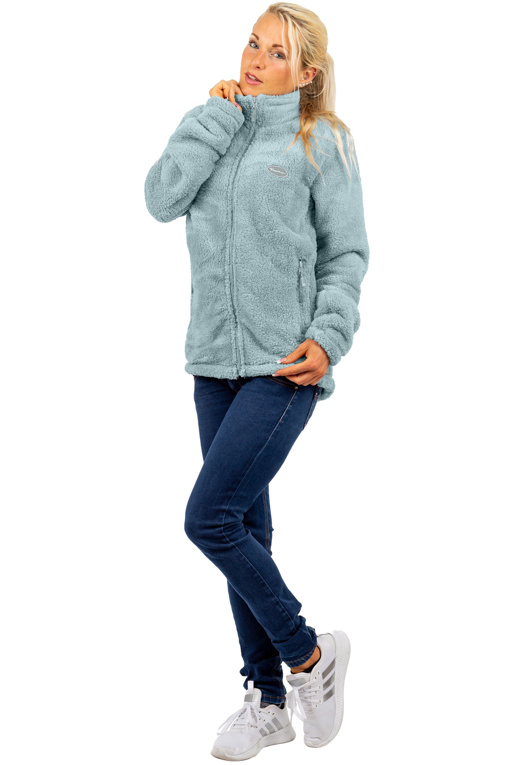 Damen Regular Fit Fleecejacke Kuschelig 22RSW002 - Mint