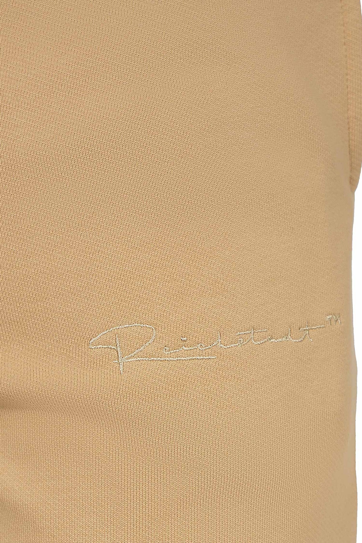Herren Regular Fit Jogginghose Marken-Stick in Beige – Reichstadt – Ansicht 7