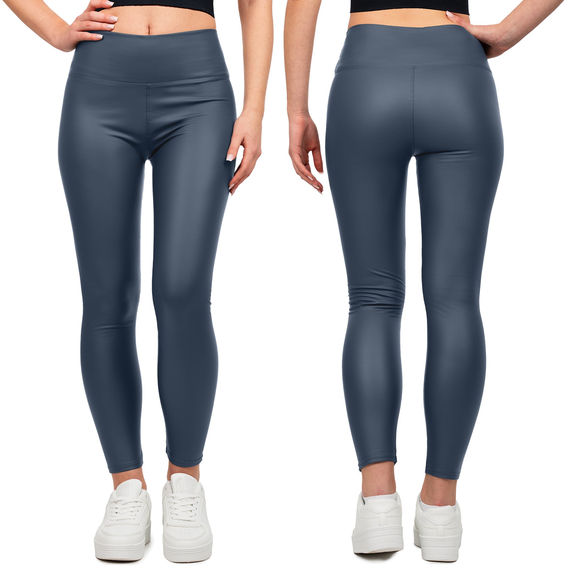 Damen Skinny Fit Hose High Waist 25RSW066 - Navy