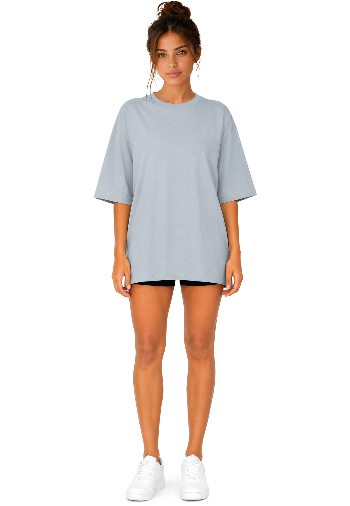Damen Oversized T-Shirt in Light Blue – Reichstadt – Ansicht 7