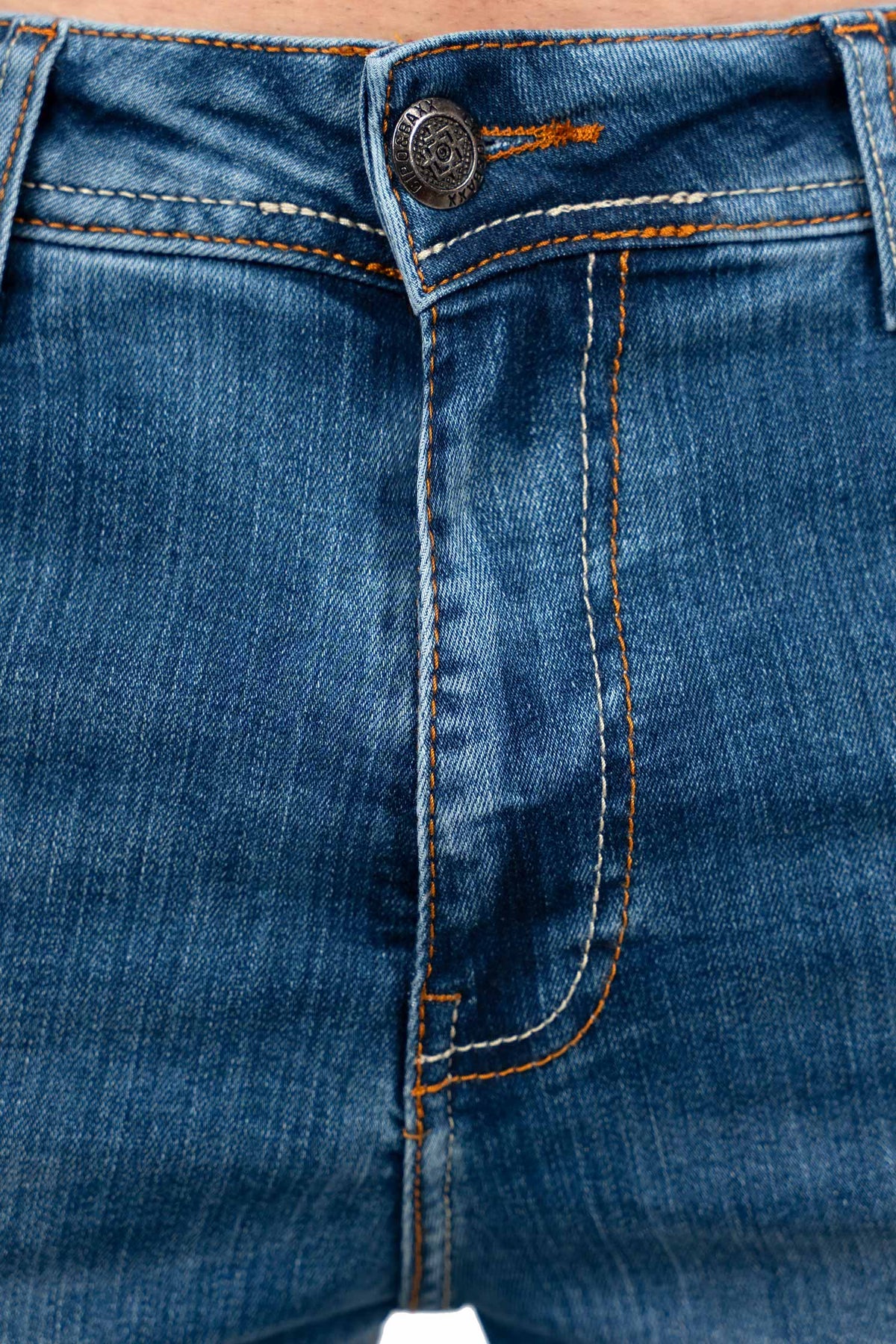 Herren Slim Fit Jeans Stonewashed CD820 - Blue