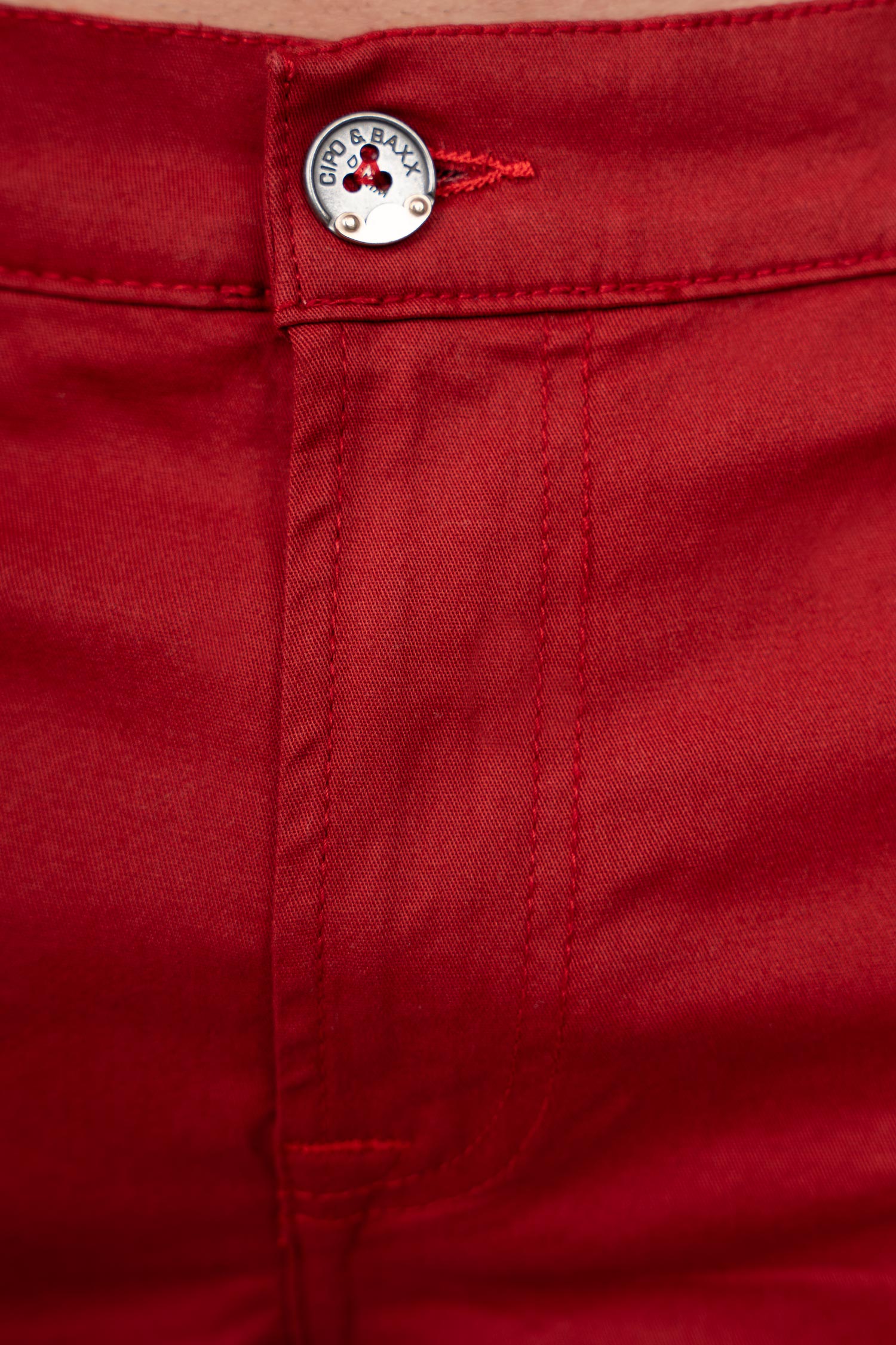 Herren Regular Fit Shorts Logo-Detail CK272 - Burgundy