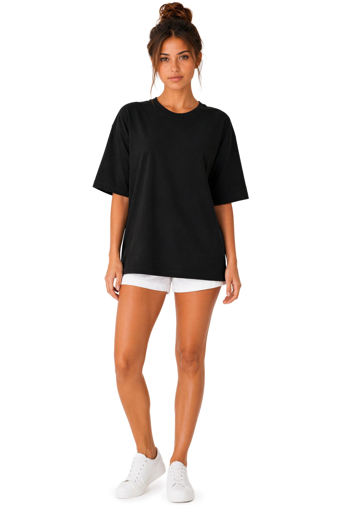 Damen Oversized T-Shirt in Black – Reichstadt – Ansicht 7
