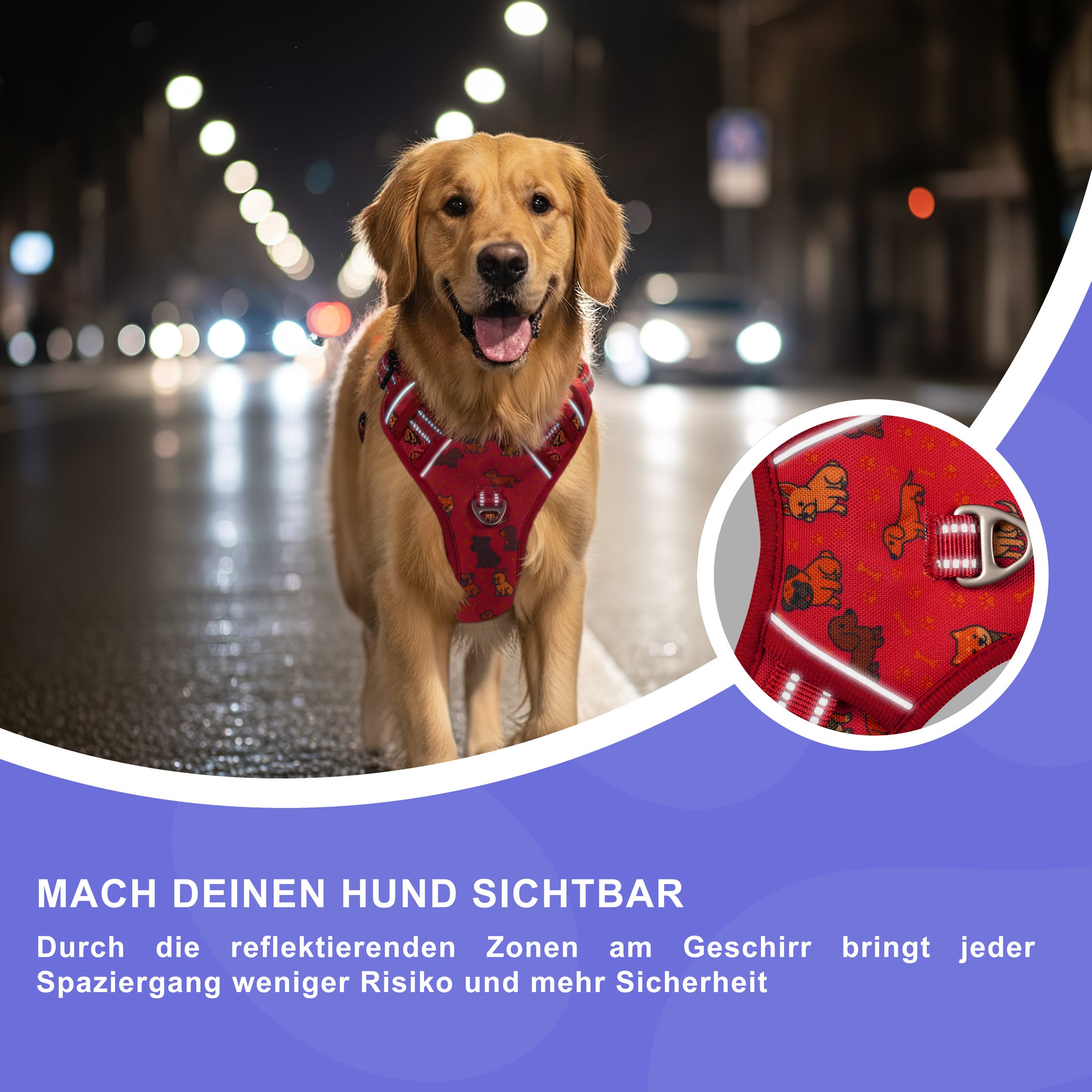 RS Pets Hundegeschirr 25RSP083 - Puppy Love Red