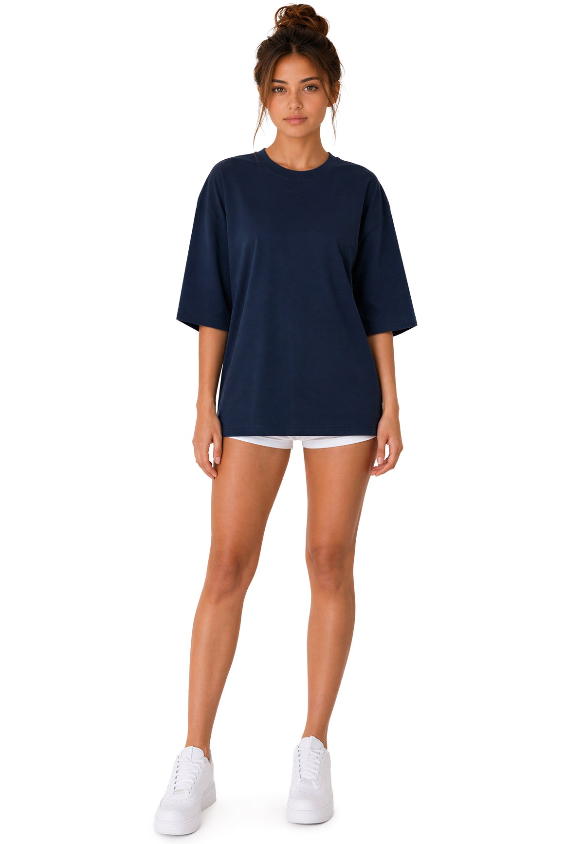 Damen Oversized T-Shirt in Dark Blue – Reichstadt – Ansicht 7