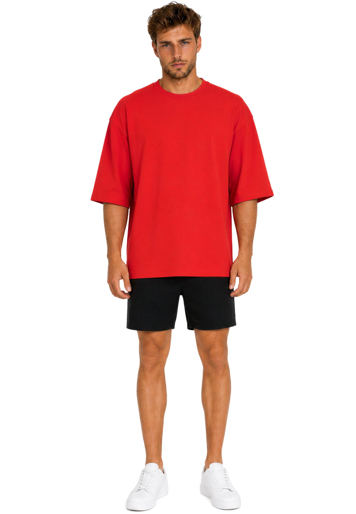 Herren Oversized T-Shirt in Red – Reichstadt – Ansicht 7