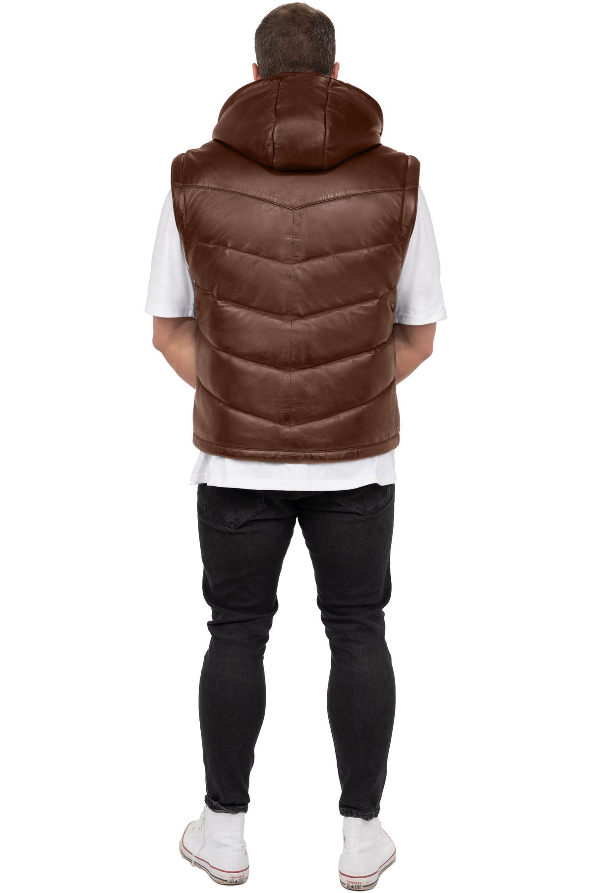 Herren Regular Fit Jacke Echtleder in Cognac – Reichstadt – Ansicht 7