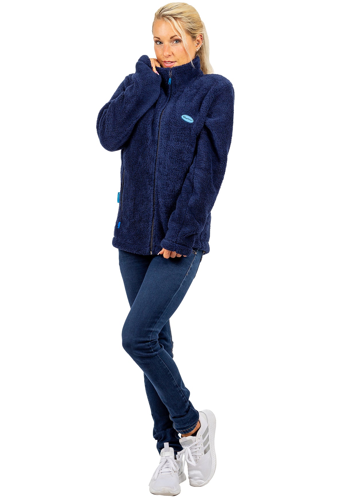 Damen Regular Fit Fleecejacke Kuschelig 22RSW002 - Navy