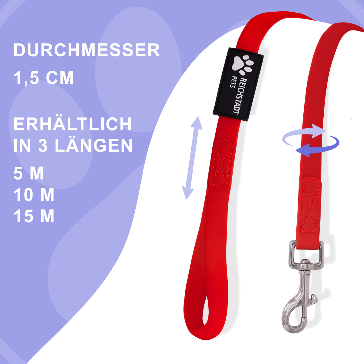 RS Pets Hundeleine PVC 25RSP086 - Red