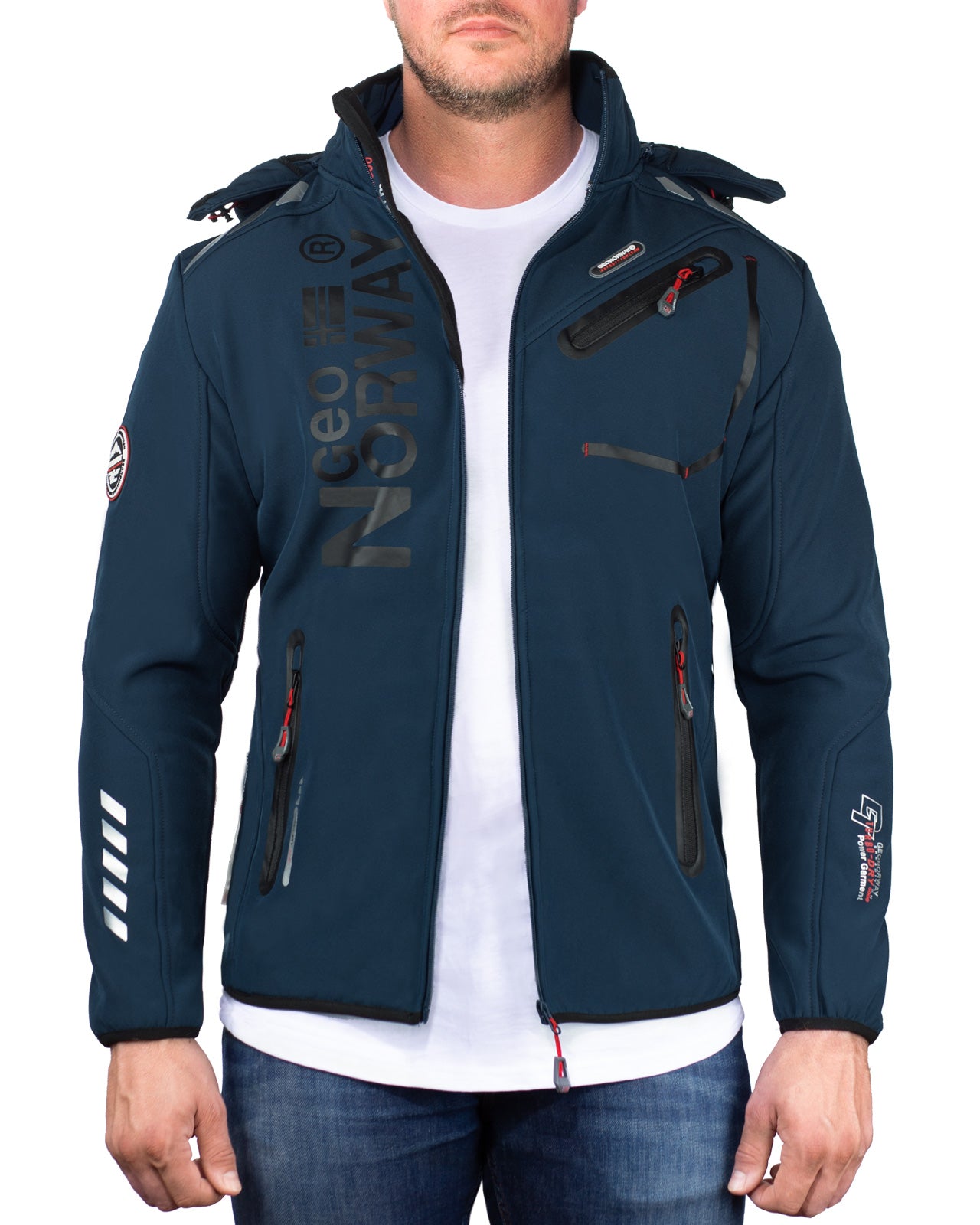 Herren Regular Fit Softshelljacke royaute - Navy/Black