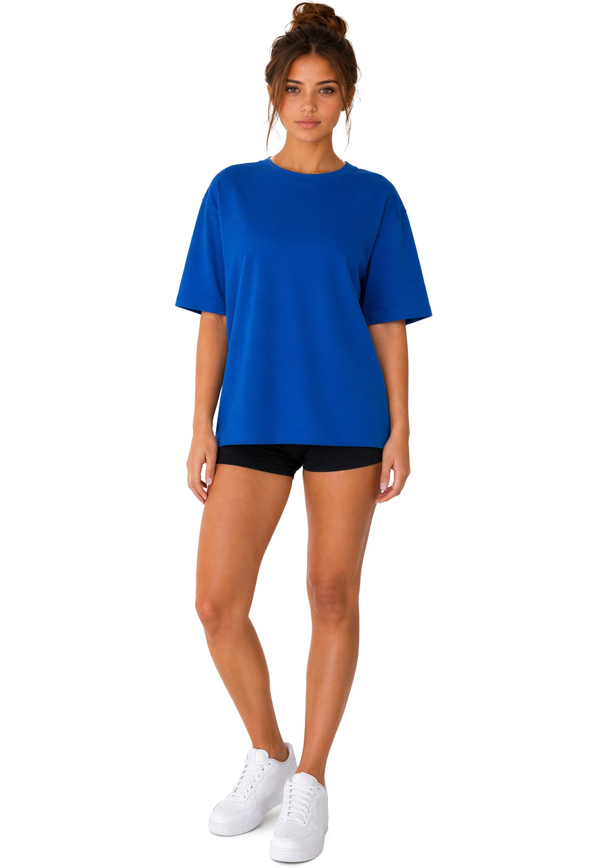 Damen Regular Fit T-Shirt Shoulder Drop in Navy Blue – Reichstadt – Ansicht 7
