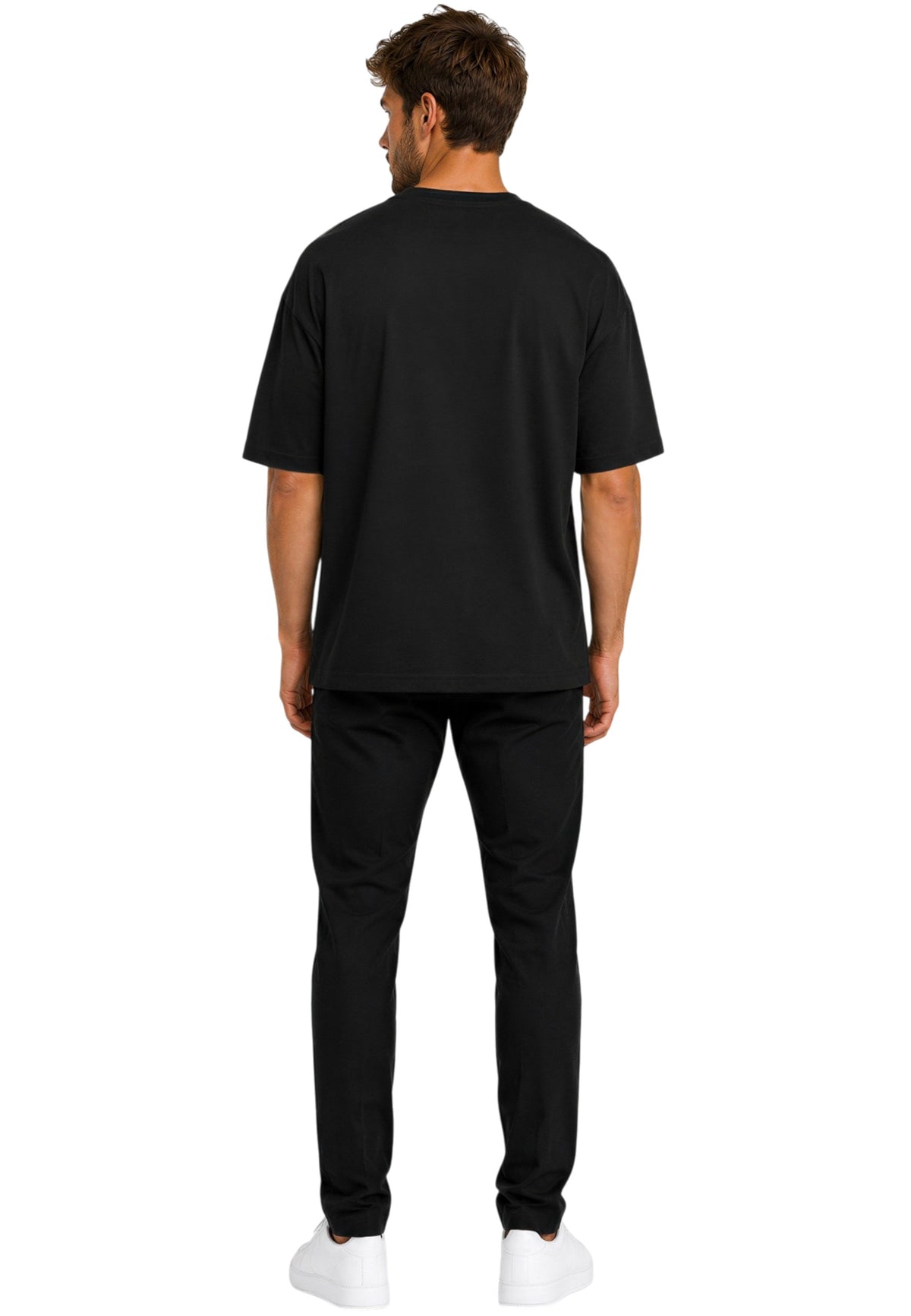 Herren Relaxed Fit T-Shirt in Black – Reichstadt – Ansicht 7