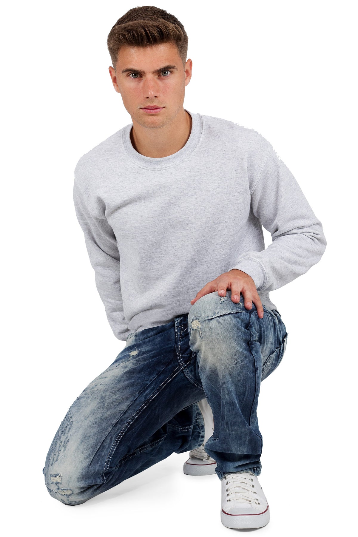 Herren Regular Fit Jeans Stonewashed in Blue – Cipo & Baxx – Ansicht 7