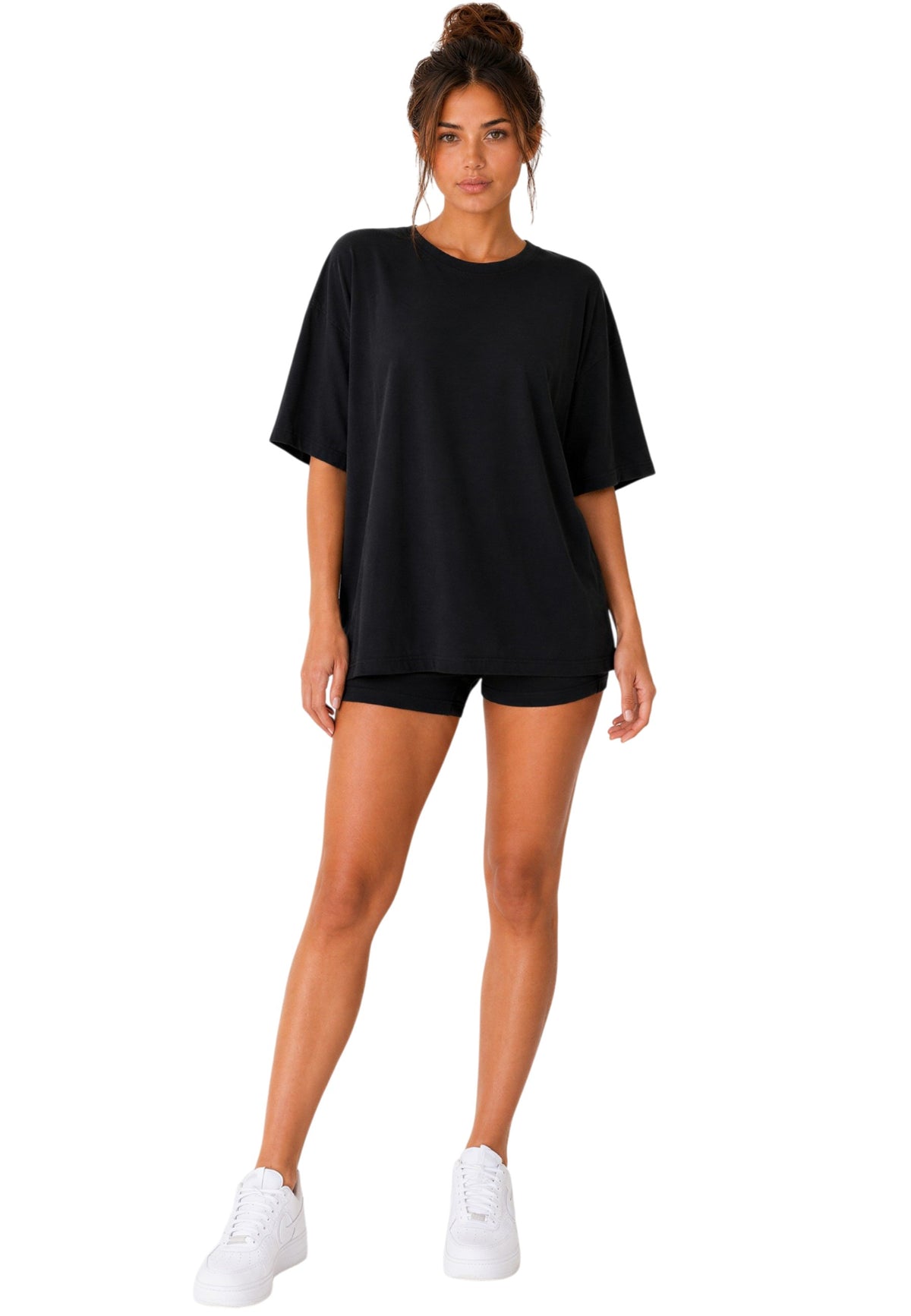 Damen Oversized T-Shirt in Black – Reichstadt – Ansicht 7
