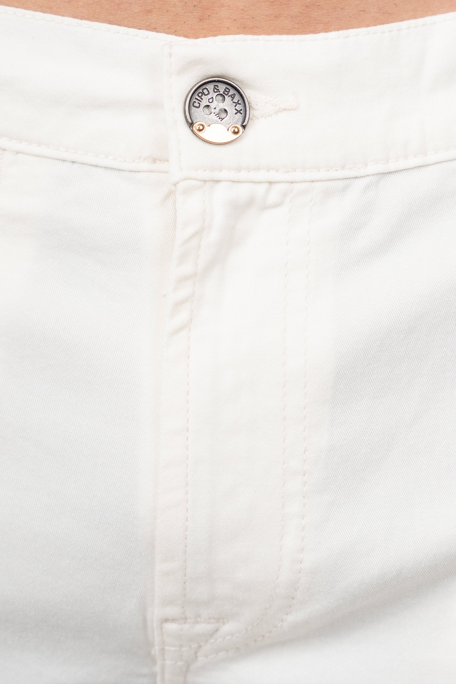 Herren Regular Fit Shorts Logo-Detail CK272 - White