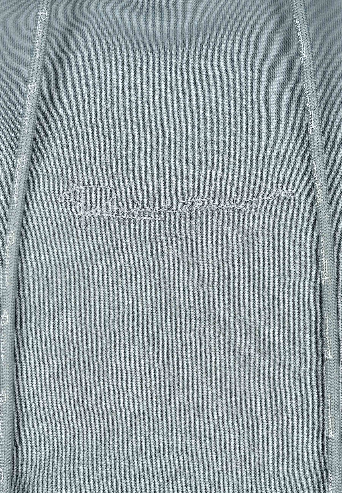 Herren Regular Fit Hoodie Marken-Stick in Grey – Reichstadt – Ansicht 7