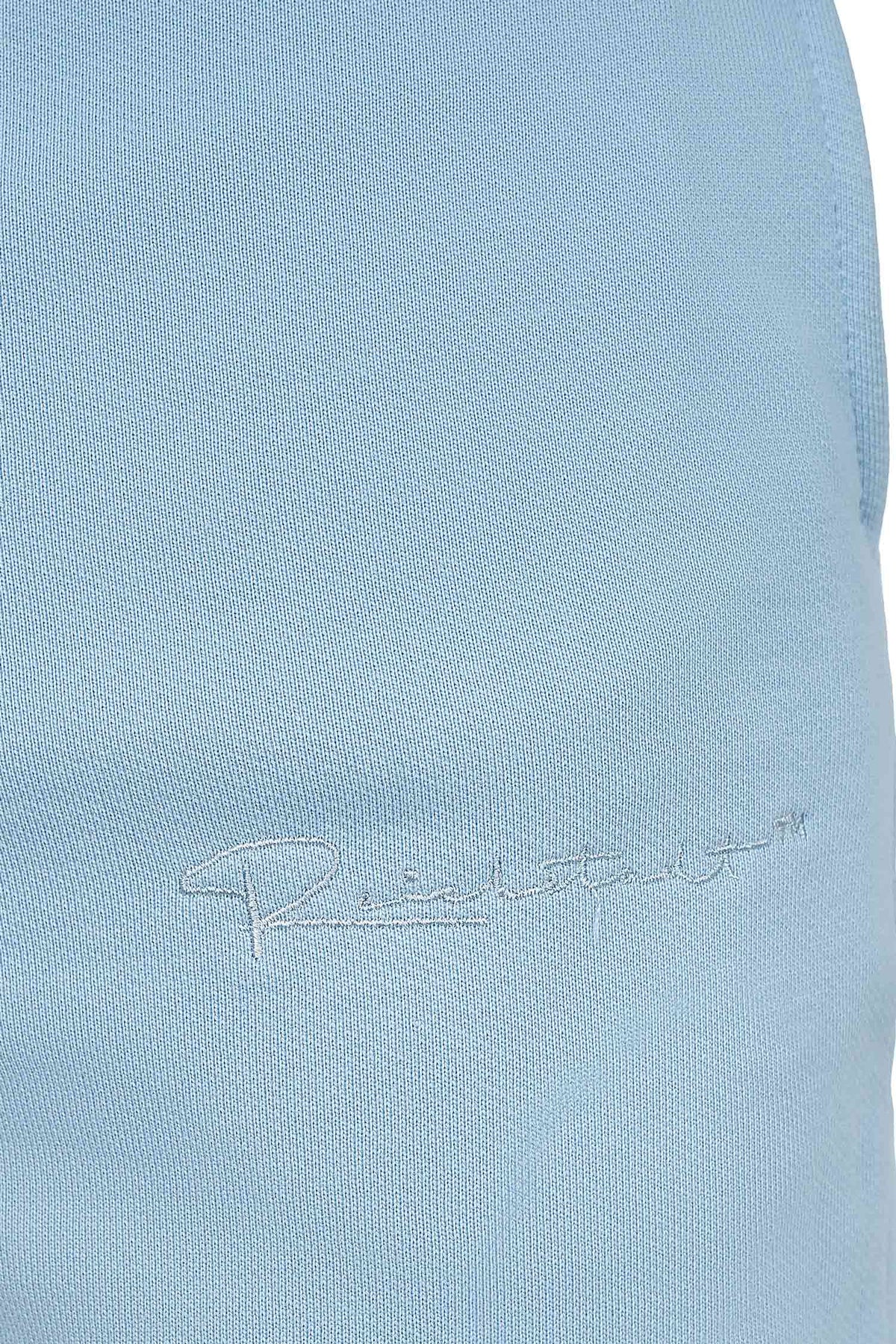 Herren Regular Fit Jogginghose Marken-Stick in Baby Blue – Reichstadt – Ansicht 7