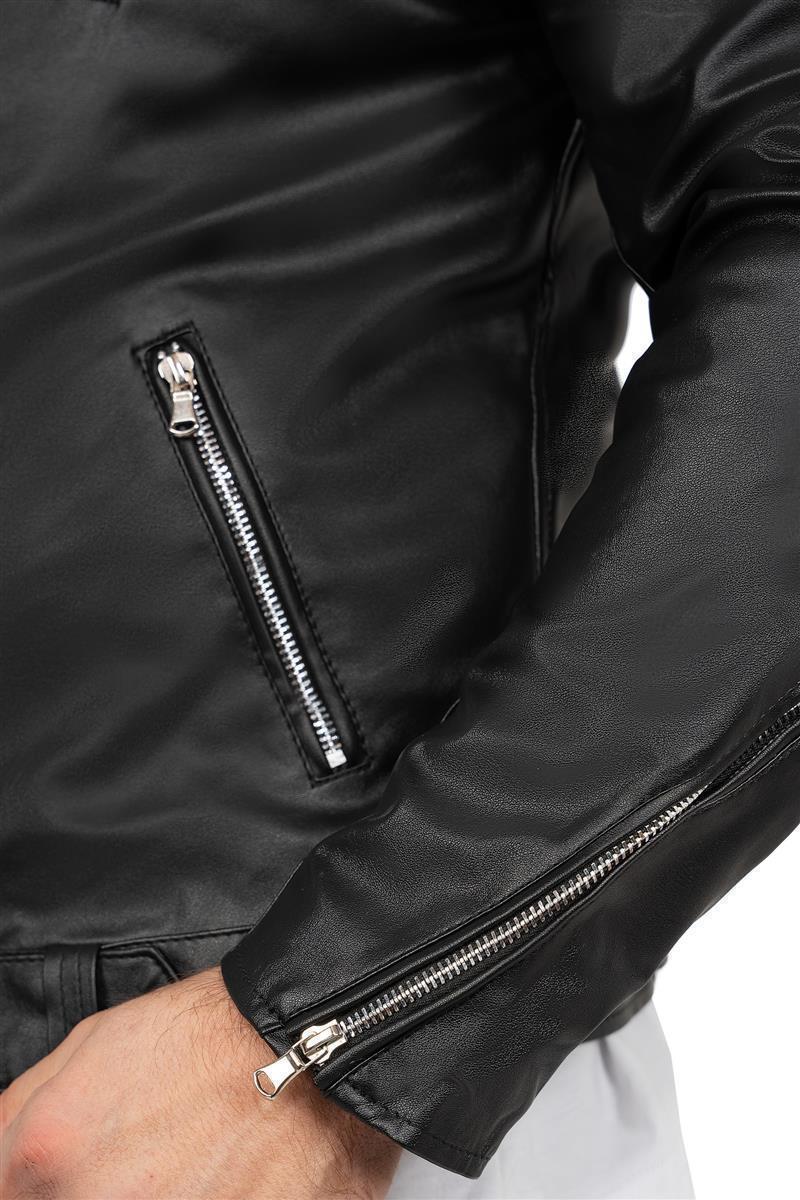 Herren Slim Fit Jacke in Black – Reichstadt – Ansicht 8