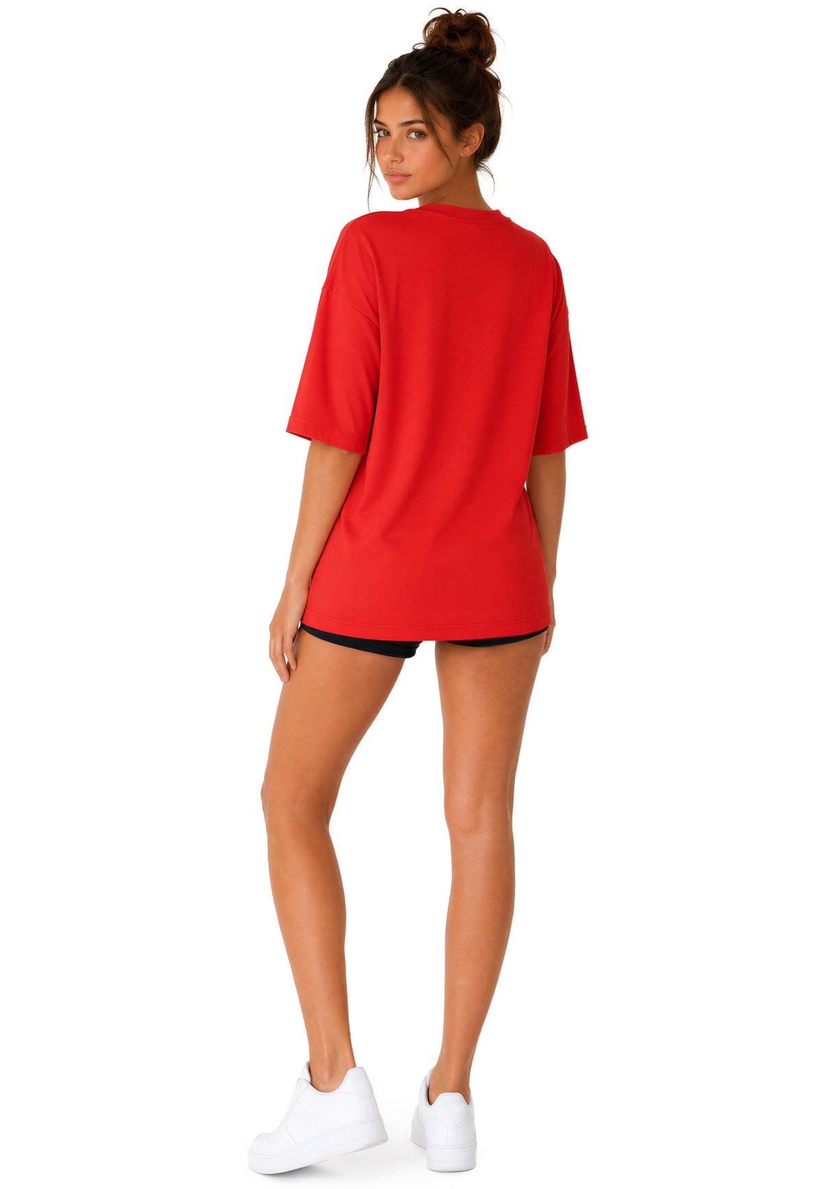 Damen Oversized T-Shirt in Red – Reichstadt – Ansicht 8