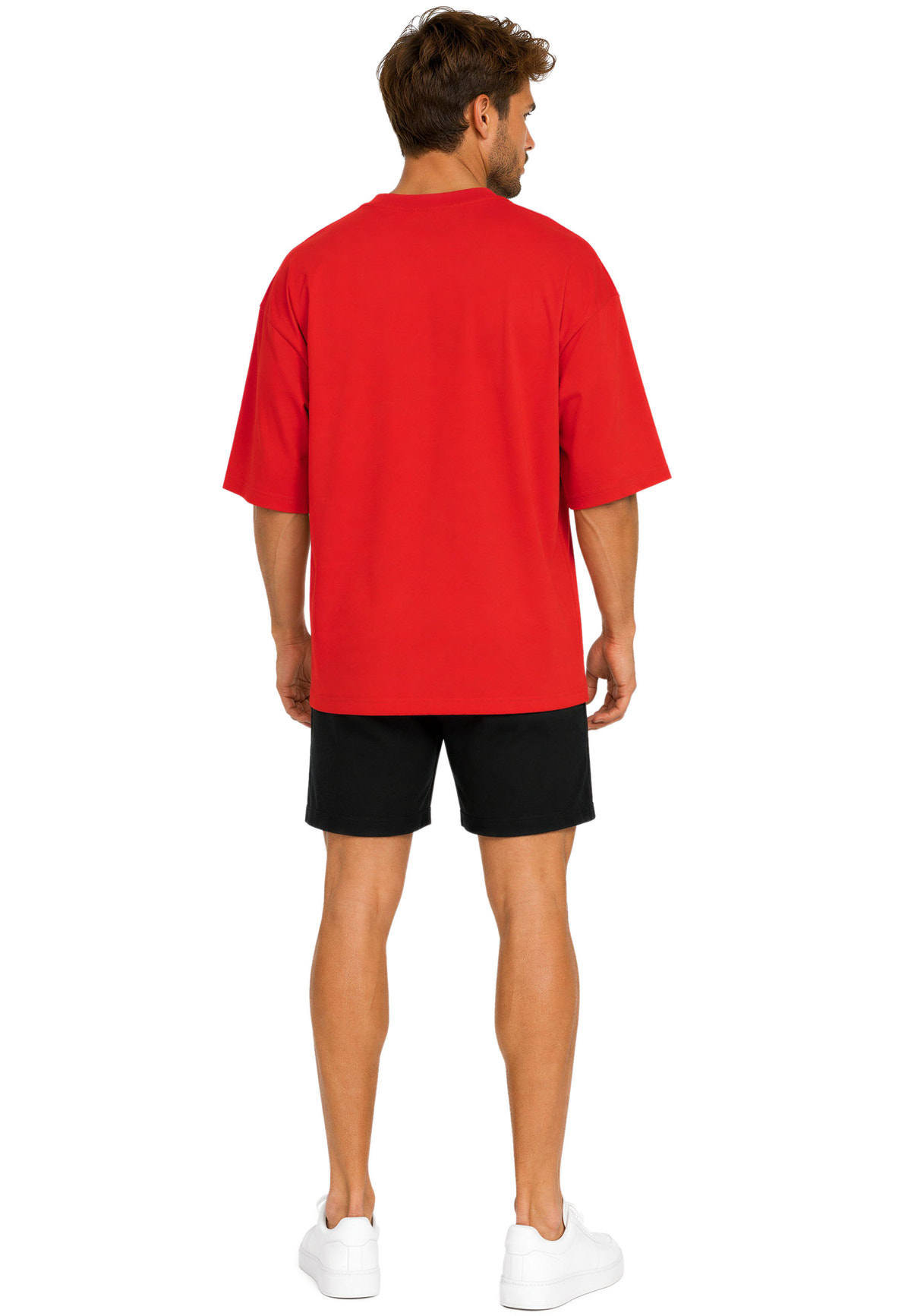 Herren Oversized T-Shirt in Red – Reichstadt – Ansicht 8