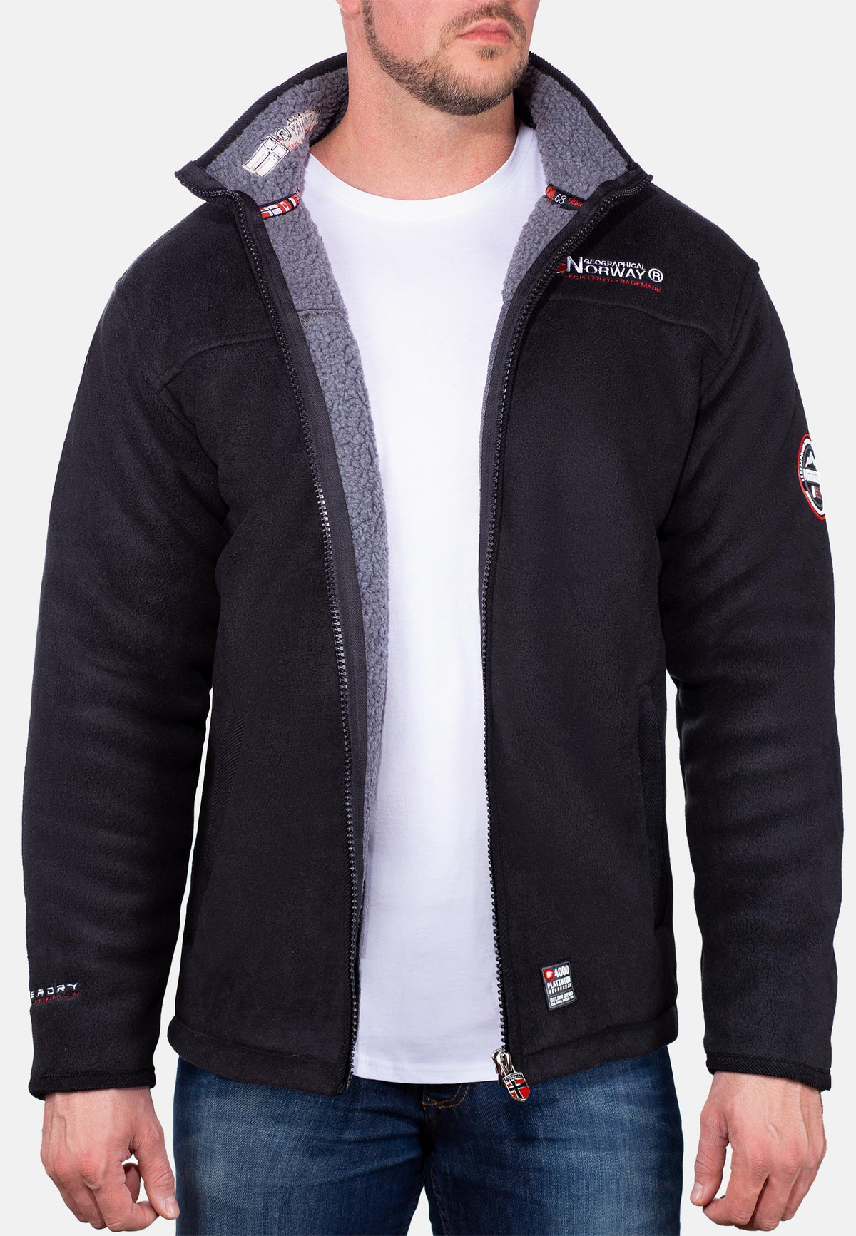 Herren Regular Fit Jacke ubolt in Black – Geographical Norway – Ansicht 8