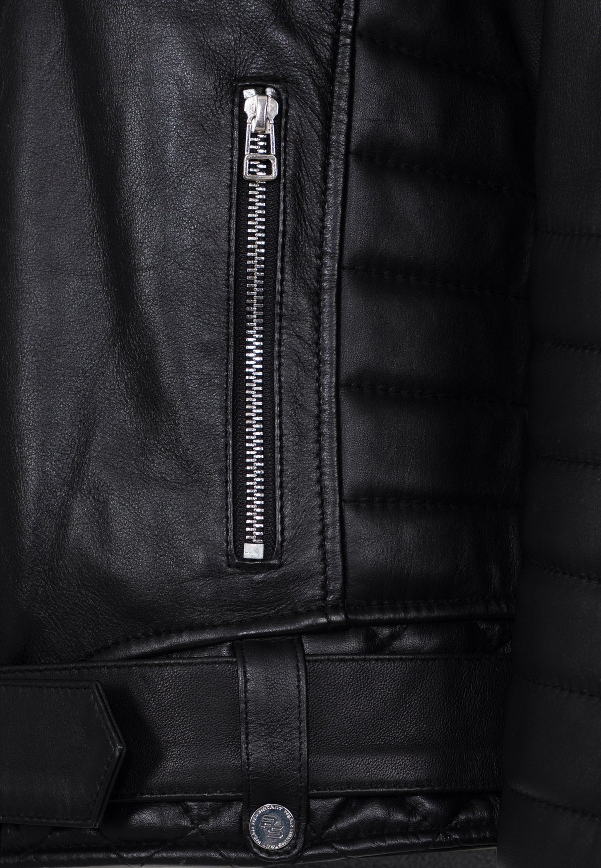 Herren Slim Fit Echtleder Jacke RS001LUX - Black