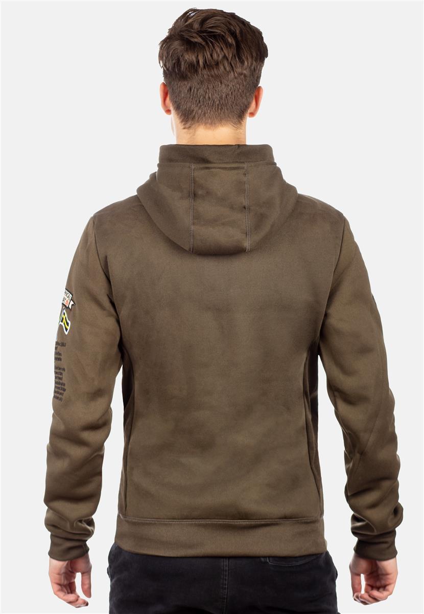 Herren Regular Fit Hoodie gymclass men - Khaki