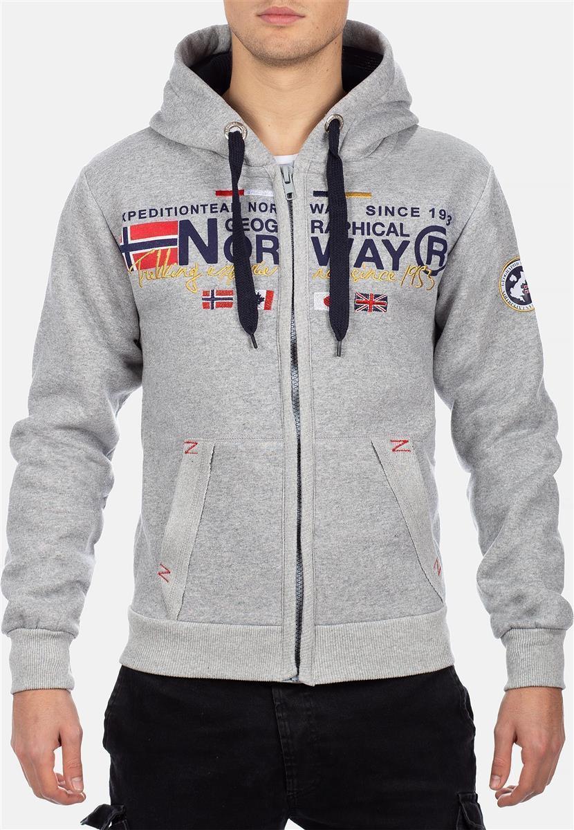 Herren Regular Fit Hoodie galiator in Grey – Geographical Norway – Ansicht 8