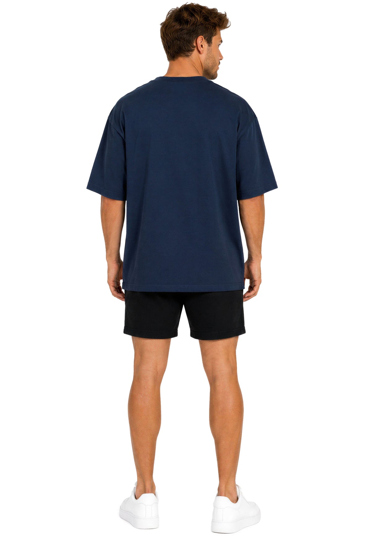 Herren Oversized T-Shirt in Dark Blue – Reichstadt – Ansicht 8