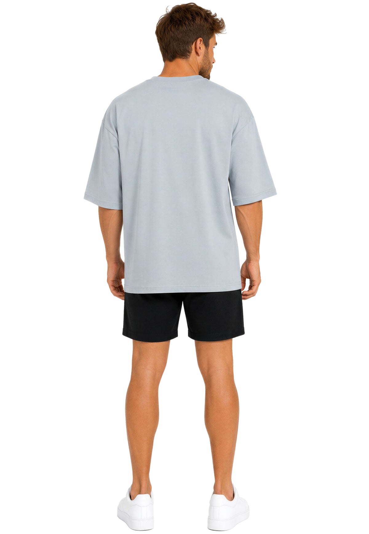 Herren Oversized T-Shirt in Light Blue – Reichstadt – Ansicht 8