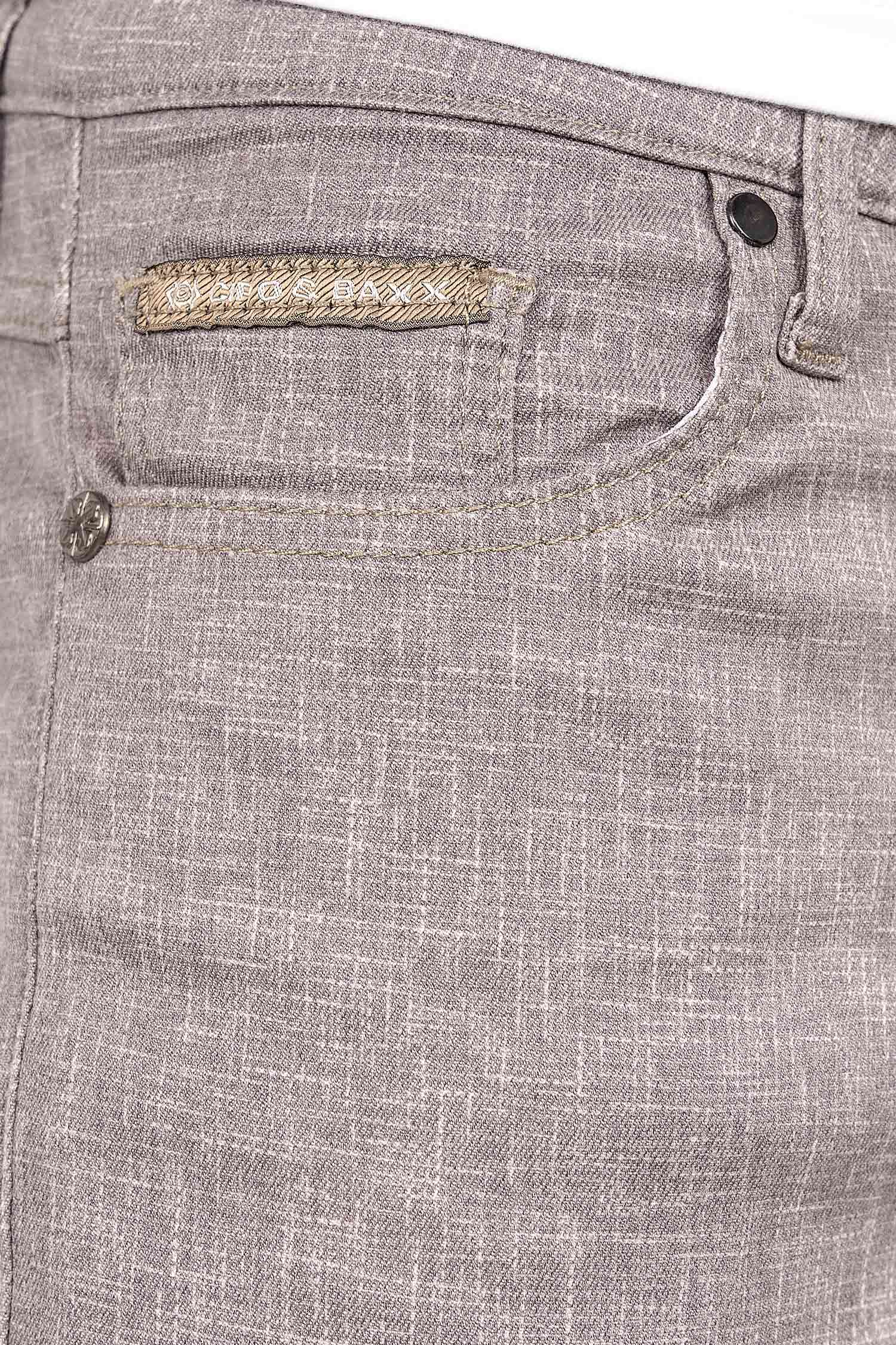 Herren Slim Fit Hose Mid Waist CD840 - Grey