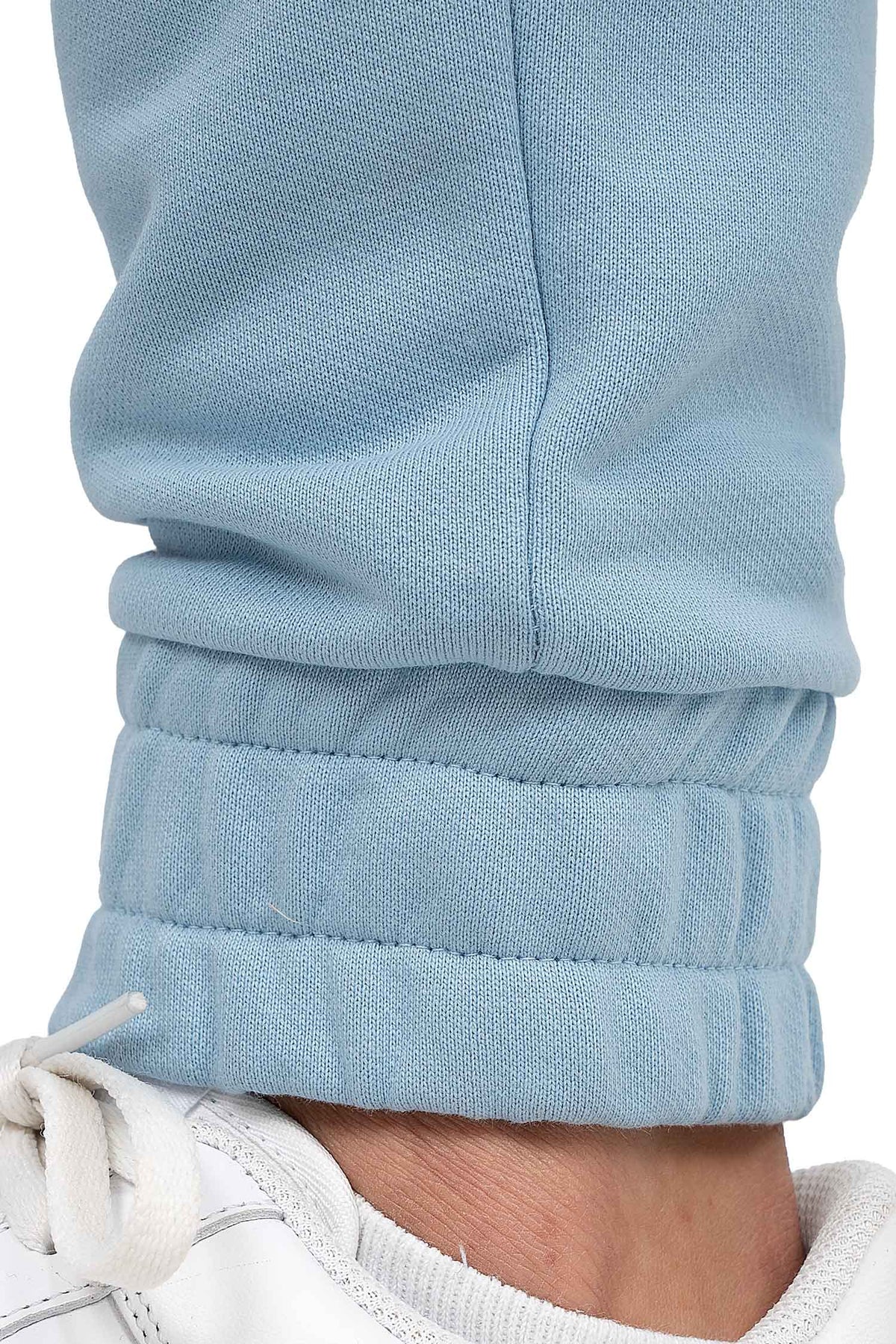 Herren Regular Fit Jogginghose Marken-Stick in Baby Blue – Reichstadt – Ansicht 8