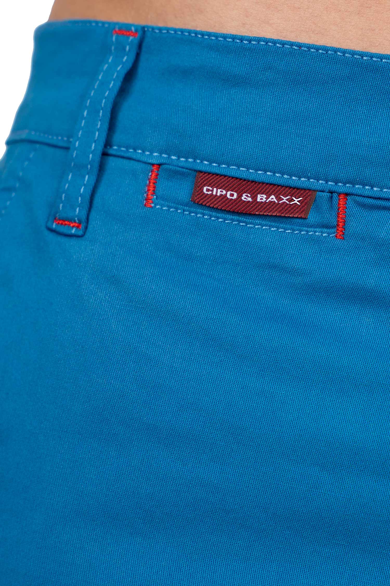 Herren Regular Fit Shorts Logo-Detail CK272 - Saxeblue