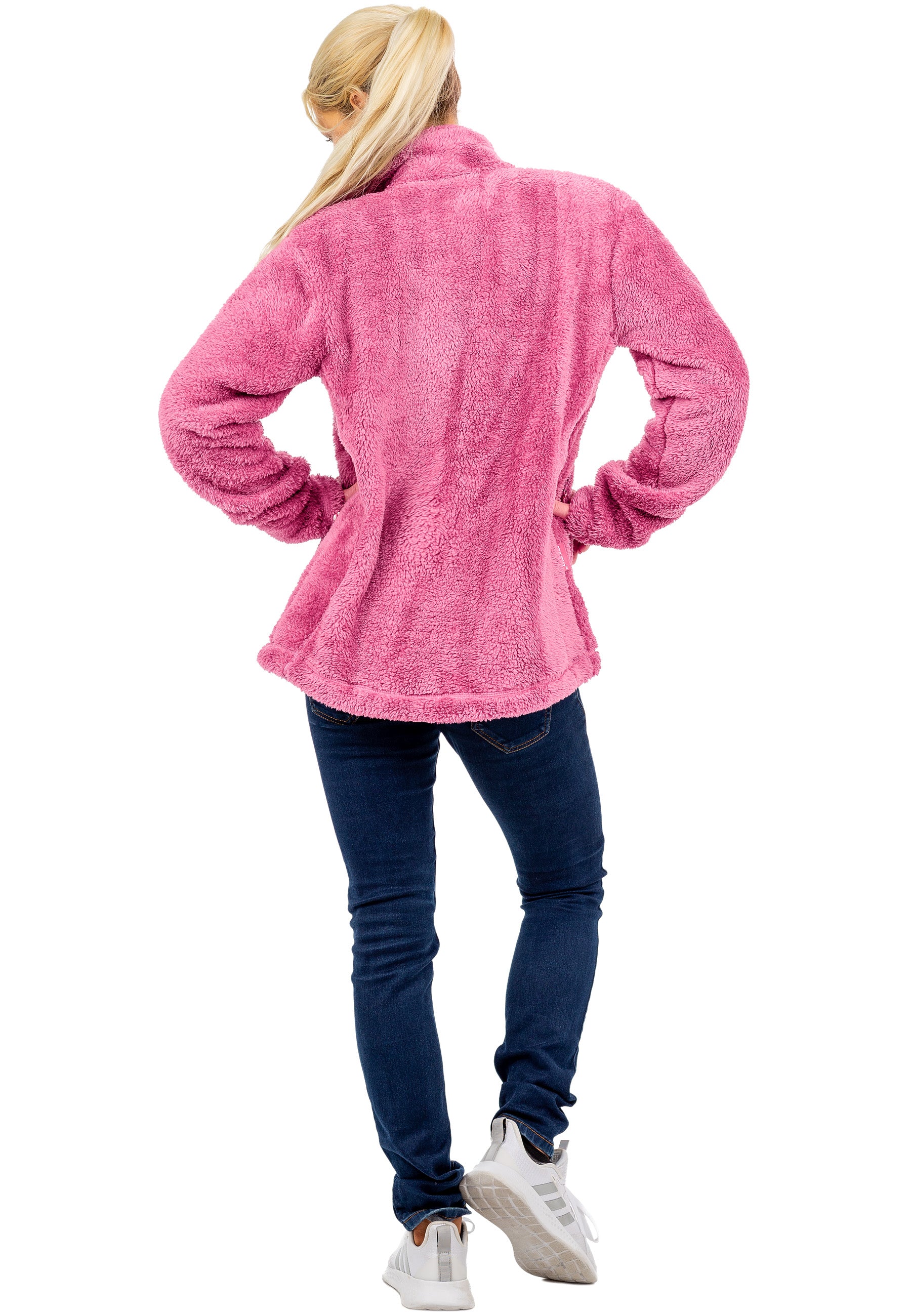 Damen Regular Fit Fleecejacke Kuschelige 22RSW002 - Rosewood